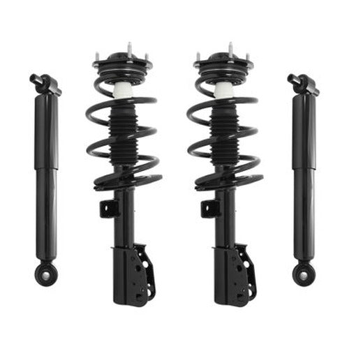 Unity Automotive 2 Front Complete Strut Assemblies 2 Rear Shock Absorbers 4-11670-213050-001