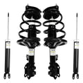 Unity Automotive 2 Front Complete Strut Assemblies 2 Rear Shock Absorbers 4-11133-259890-001
