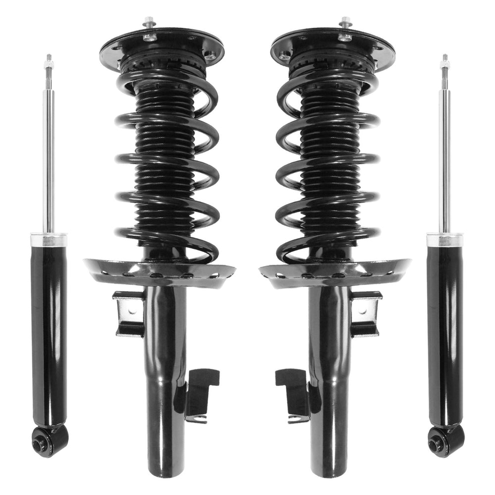 Unity Automotive 2 Front Complete Strut Assemblies 2 Rear Shock Absorbers 4-11867-259960-001
