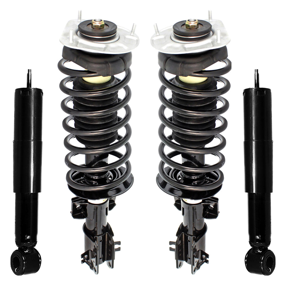 Unity Automotive 2 Front Complete Strut Assemblies 2 Rear Shock Absorbers 4-11550-259320-001