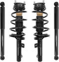 Unity Automotive 2 Front Complete Strut Assemblies 2 Rear Shock Absorbers 4-13061-259220-001