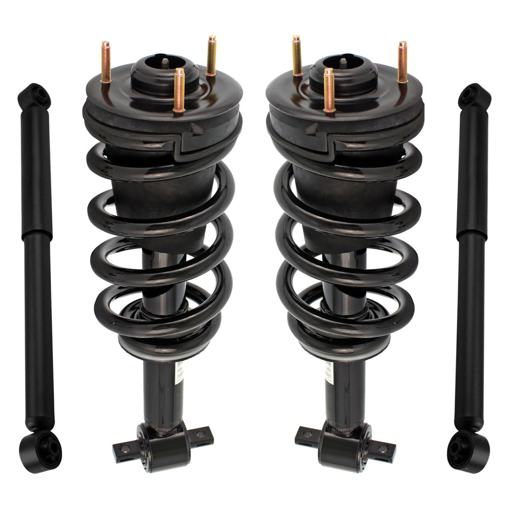 Unity Automotive 2 Front Complete Strut Assemblies 2 Rear Shock Absorbers 4-11590-251400-001