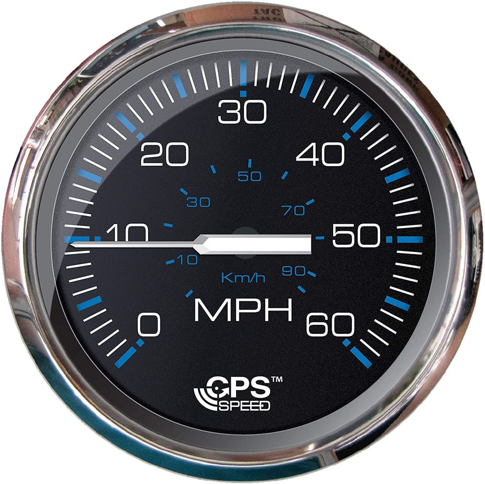 FARIA CHESAPEAKE BLACK SPEEDO GAUGE 60 MPG (GPS) BLACK/BLUE