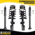 Unity Automotive 2 Front Complete Strut Assemblies 2 Rear Shock Absorbers 4-11861-259340-001