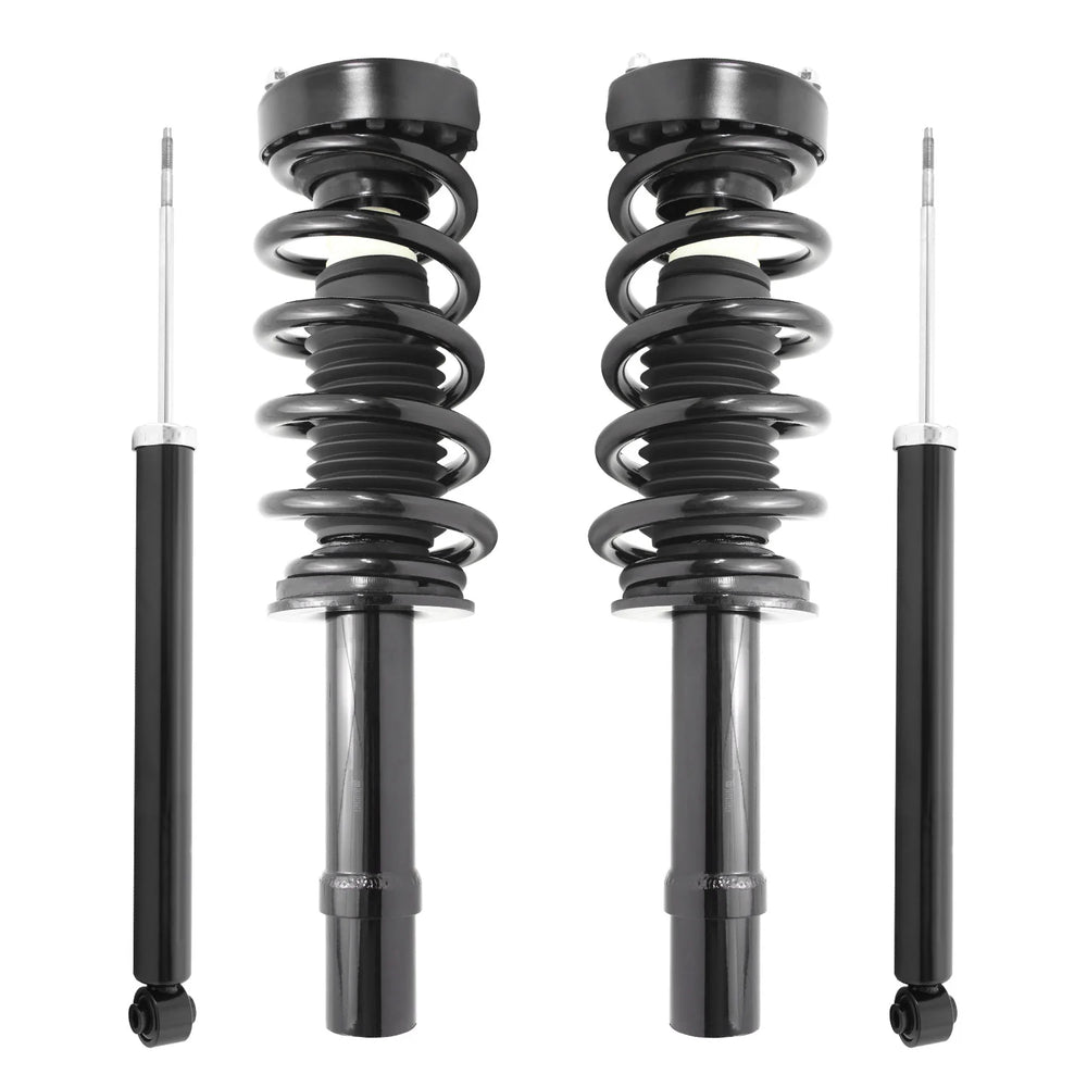 Unity Automotive 2 Front Complete Strut Assemblies 2 Rear Shock Absorbers 4-11278-253600-001
