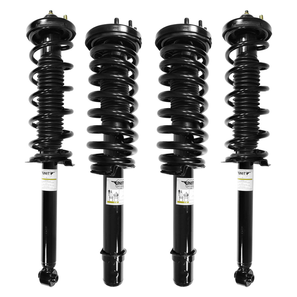 Unity Automotive 4 Front Rear Strut Assemblies 4-11871-15050-001