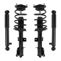 Unity Automotive 2 Front Complete Strut Assemblies 2 Rear Shock Absorbers 4-11655-259170-001