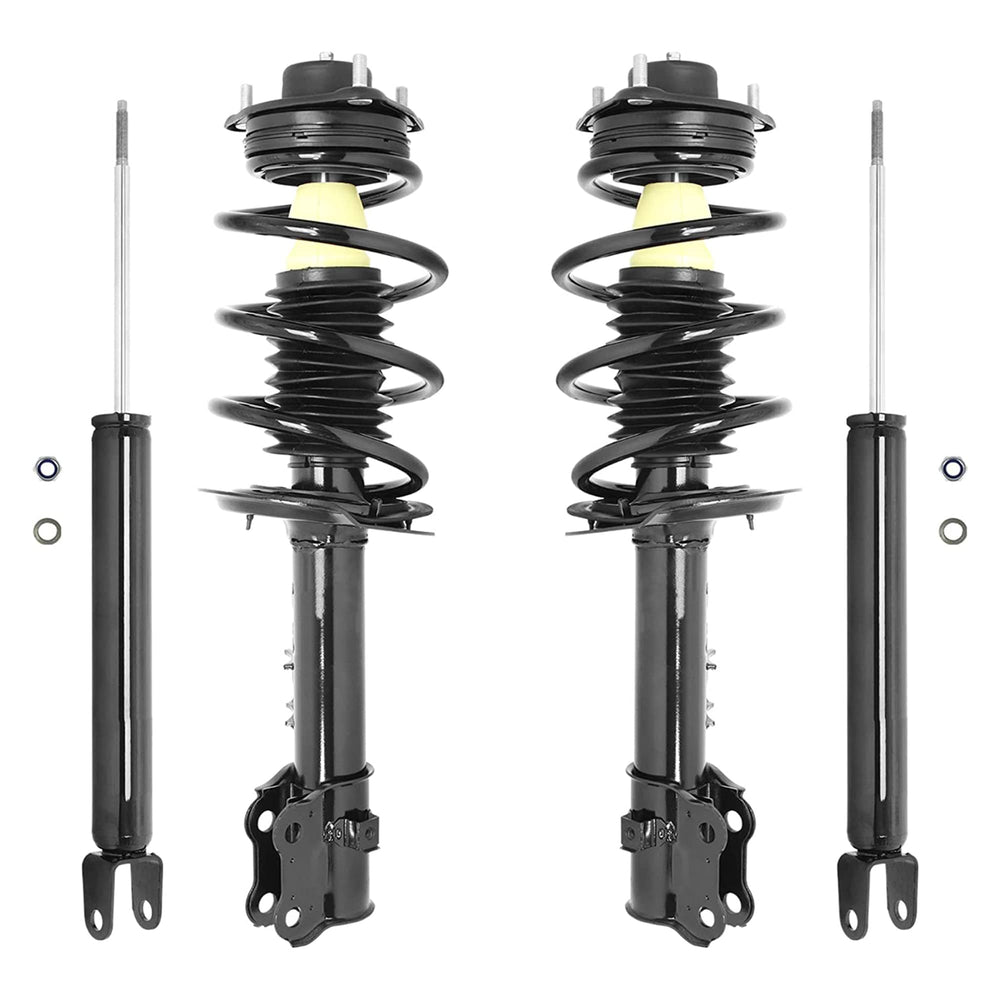 Unity Automotive 2 Front Complete Strut Assemblies 2 Rear Shock Absorbers 4-11745-259920-001