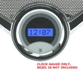 195862 CORVETTE DIGITAL CLOCK SILVER ALLOY STYLE FACE BLUE DISPLAY