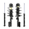 Unity Automotive 2 Front Complete Strut Assemblies 2 Rear Shock Absorbers 4-13063-259740-001