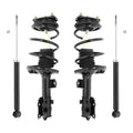 Unity Automotive 2 Front Complete Strut Assemblies 2 Rear Shock Absorbers 4-11135-259150-001