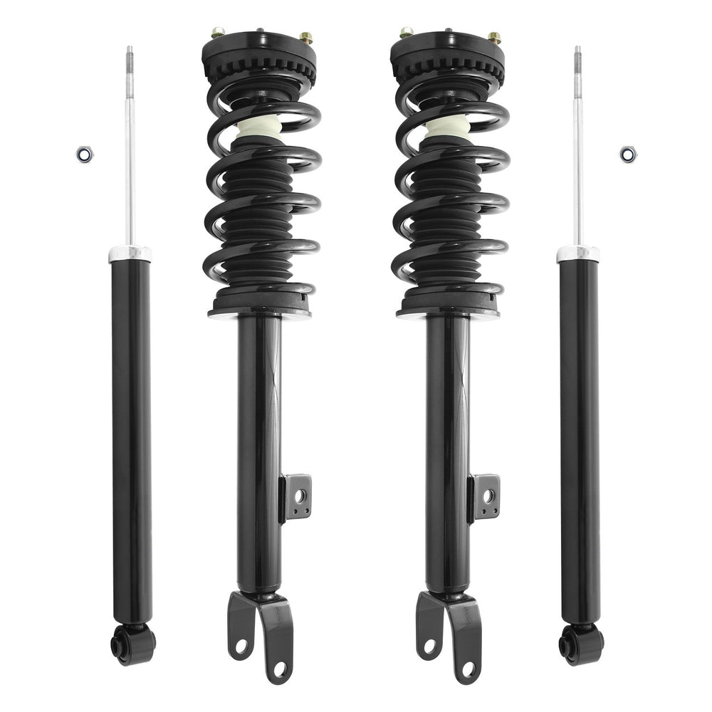 Unity Automotive 2 Front Complete Strut Assemblies 2 Rear Shock Absorbers 4-11710-253600-001
