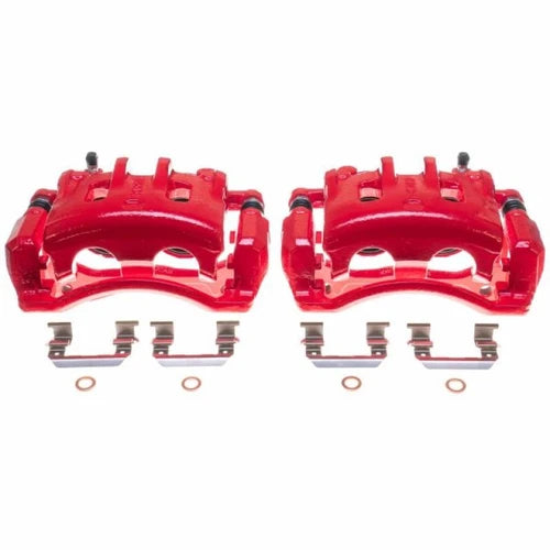 POWERSTOP FRONT RED CALIPER PAIR W BRKT S15316