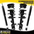 Unity Automotive 2 Front Complete Strut Assemblies 2 Rear Shock Absorbers 4-11421-259360-001