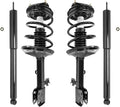Unity Automotive 2 Front Complete Strut Assemblies 2 Rear Shock Absorbers 4-11891-259820-001