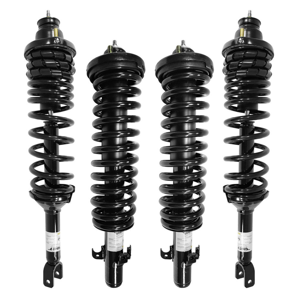 Unity Automotive 4 Front Rear Complete Strut Assemblies 4-11144-15141-001