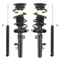Unity Automotive 2 Front Complete Strut Assemblies 2 Rear Shock Absorbers 4-11973-252420-001