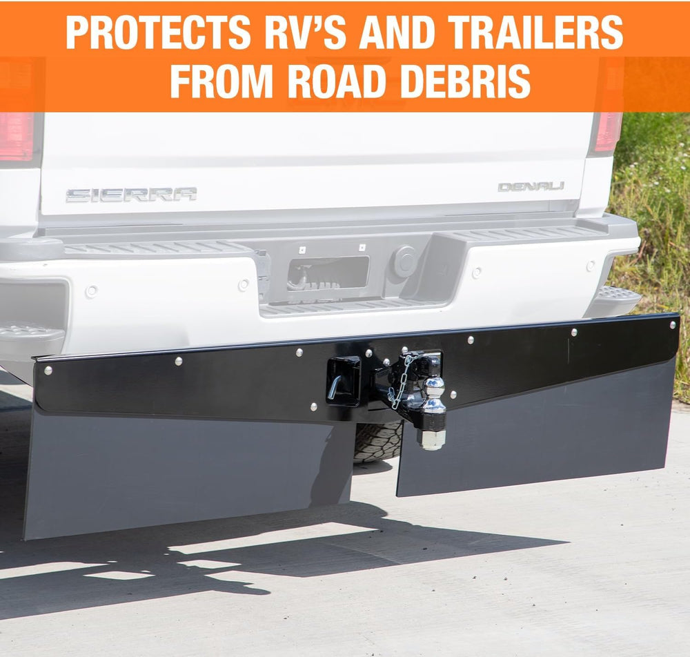 PICKUP TRUCK MUDFLAP SYSTEM HITCH