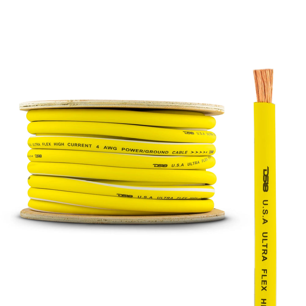 DS18 4-Gauge 50-Feet Yellow