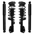 Unity Automotive 2 Front Complete Strut Assemblies 2 Rear Shock Absorbers 4-11233-251140-001