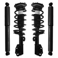 Unity Automotive 2 Front Complete Strut Assemblies 2 Rear Shock Absorbers 4-11233-251140-001
