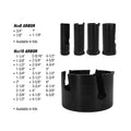 14PIECE TUNGSTEN CARBIDE TIPPED (TCT) HOLE SAW KIT BLACK/BLUE