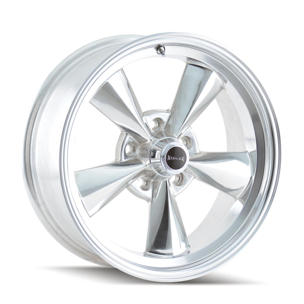 Ridler 675 15x7 / 5x120.65 BP / 0mm Offset / 83.82mm Hub Polished Wheel
