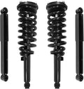 Unity Automotive 2 Front Complete Strut Assemblies 2 Rear Shock Absorbers 4-11653-259850-001