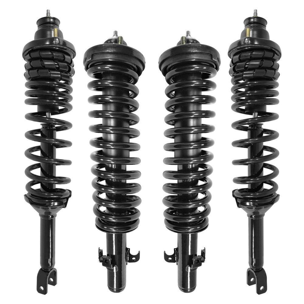 Unity Automotive 4 Front Rear Complete Strut Assemblies 4-11140-15141-001