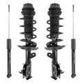 Unity Automotive 2 Front Complete Strut Assemblies 2 Rear Shock Absorbers 4-13391-250080-001