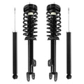 Unity Automotive 2 Front Complete Strut Assemblies 2 Rear Shock Absorbers 4-11280-253600-001
