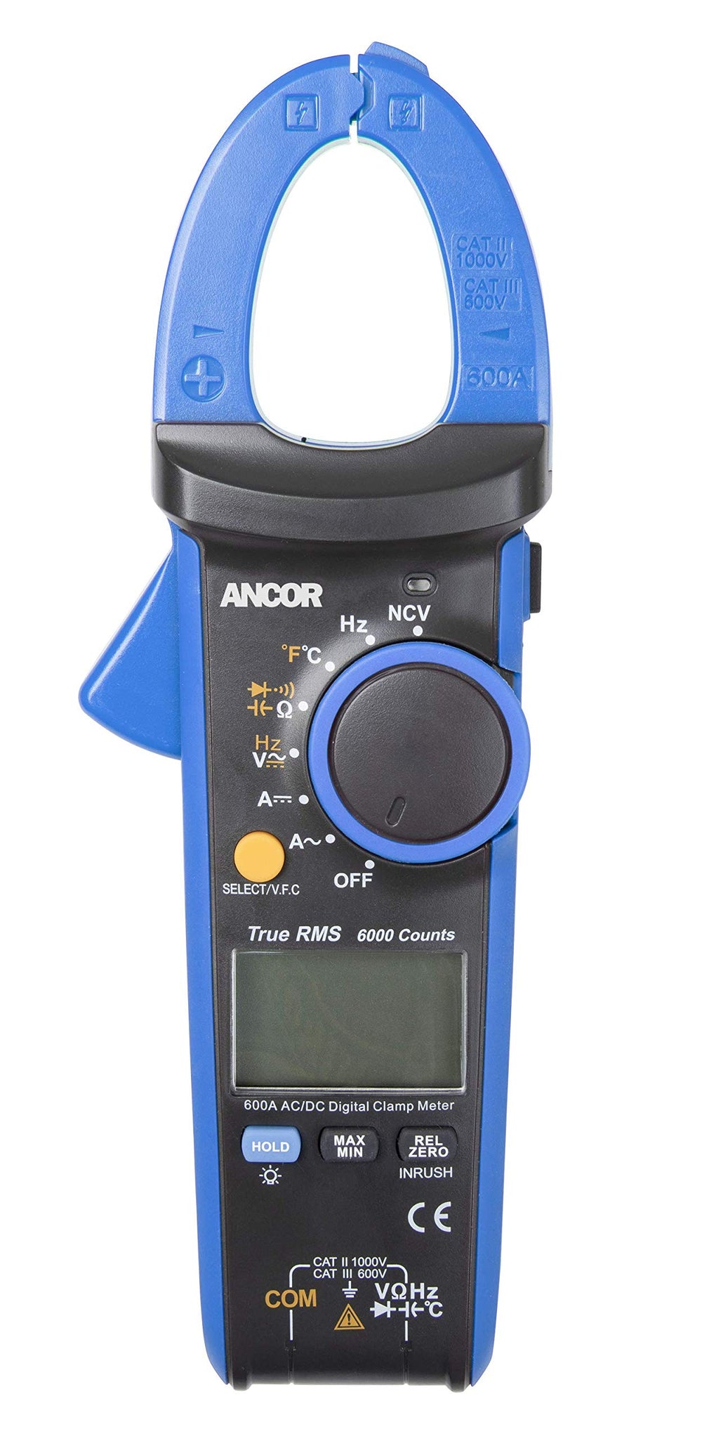 TRUE RMS 12 FUNCTION DIGITAL SNAPAROUND METER