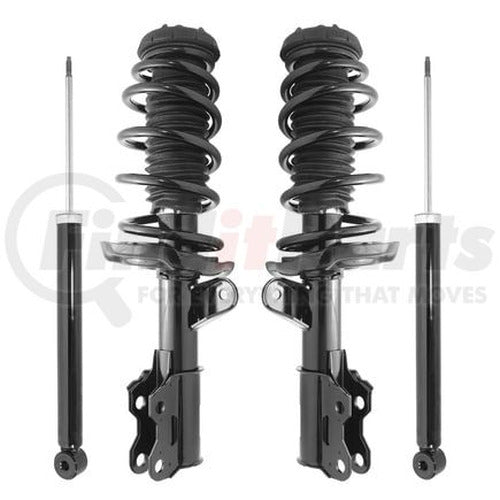 Unity Automotive 2 Front Complete Strut Assemblies 2 Rear Shock Absorbers 4-11715-251170-001