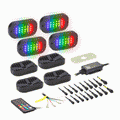 WIDE ANGLE CHASING ROCK LIGHT KIT 4 PIECE WITH CONTROLLER