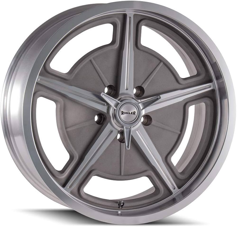 605 (605) MACHFTED SPOKES AND LIP 17X8 5-114.3 0MM 83.82MM