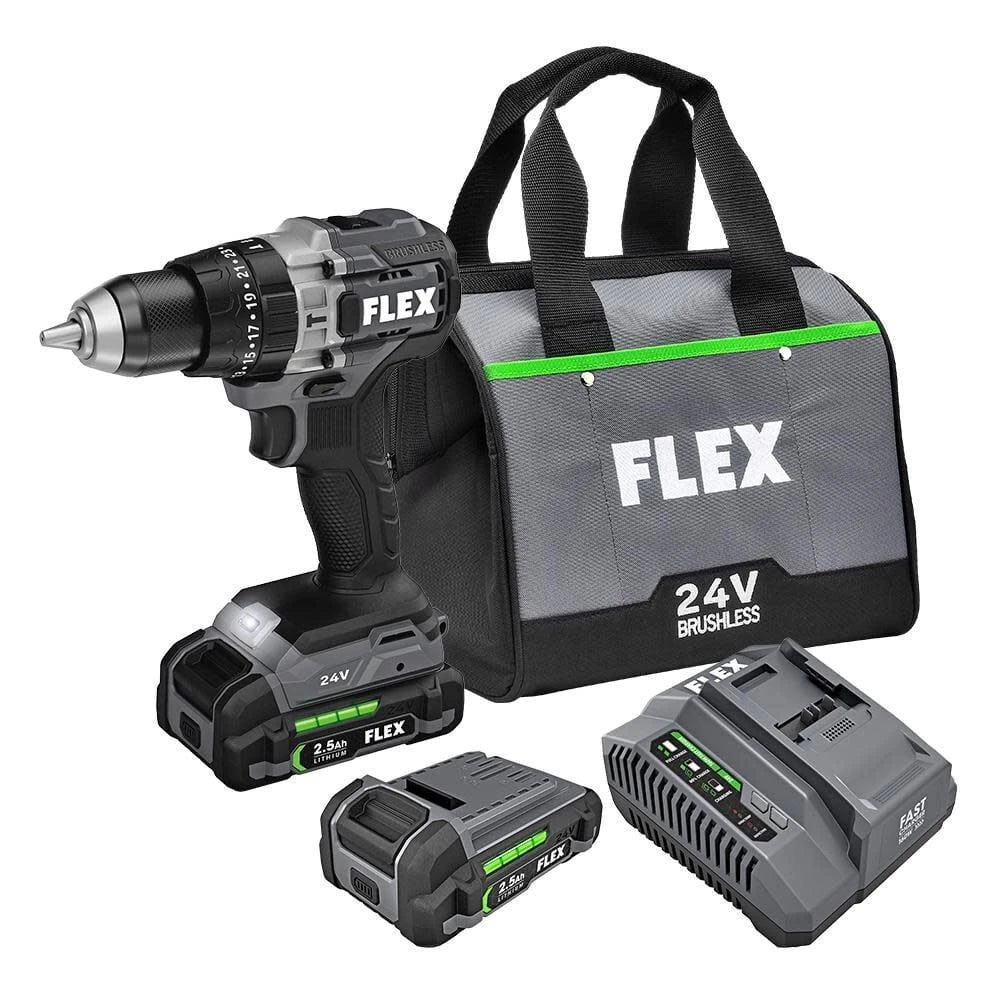 1/2IN 2SPEED HAMMER DRILL KIT 2X2.5AH BATTERY 160W CHARGER