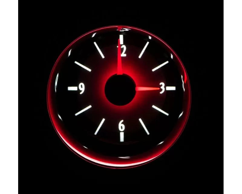 UNIVERSAL VLC ANALOG CLOCK 2 1/16IN SILVER ALLOY STYLE FACE WHITE DISPLAY