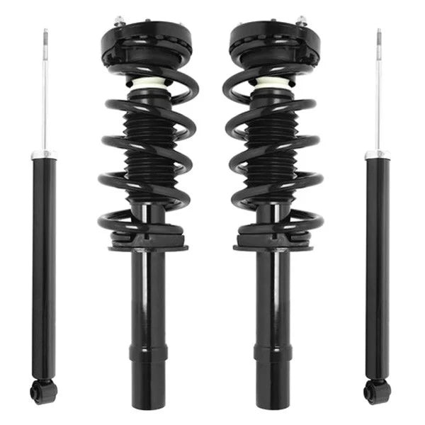 Unity Automotive 2 Front Complete Strut Assemblies 2 Rear Shock Absorbers 4-11273-253600-001