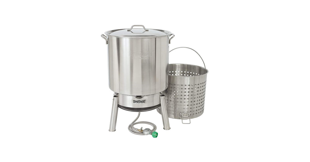 82QT STAINLESS BASKET WITH HELPER HANDLE