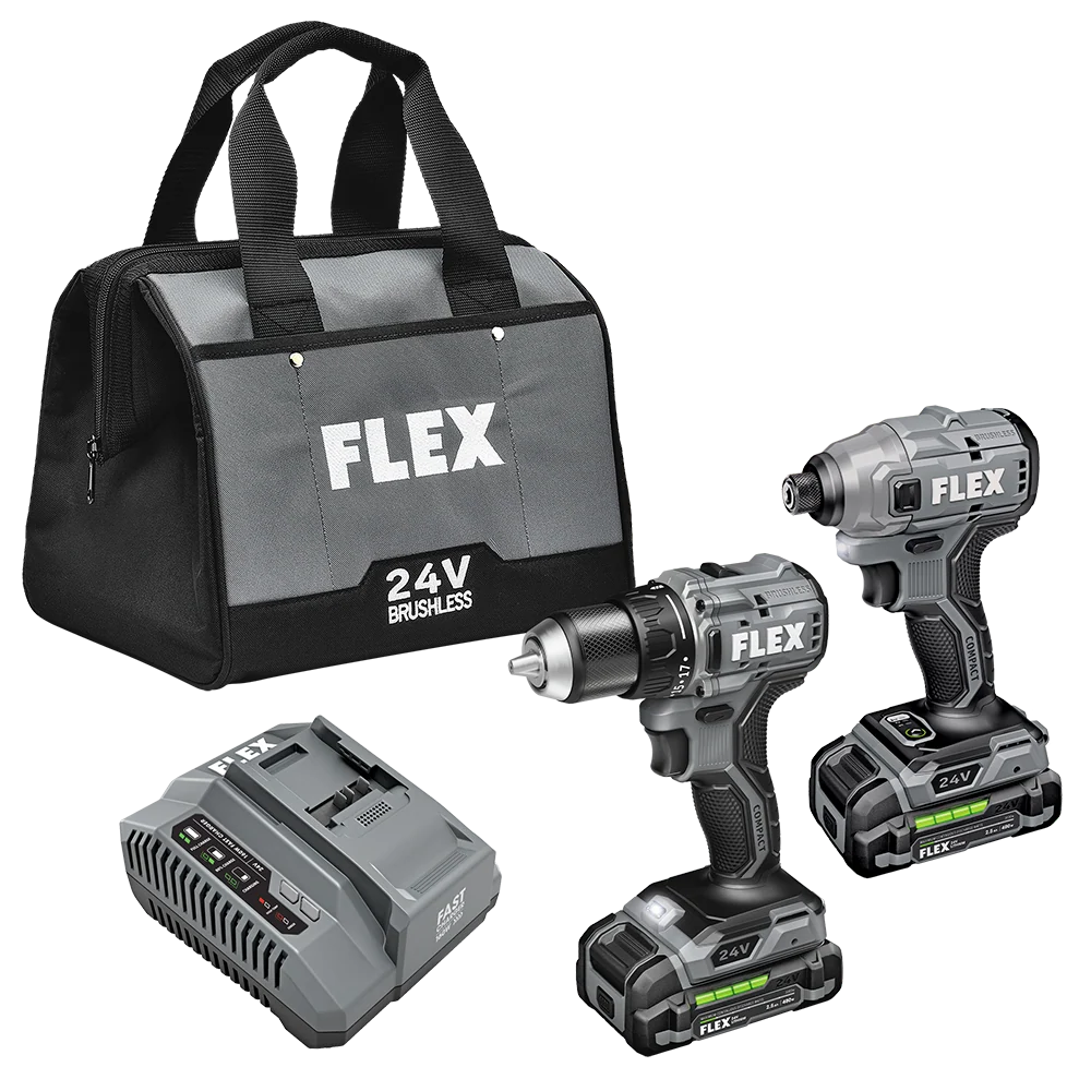 COMPACT DRILL DRIVER AND COMPACT IMPACT DRIVER COMBO KIT
