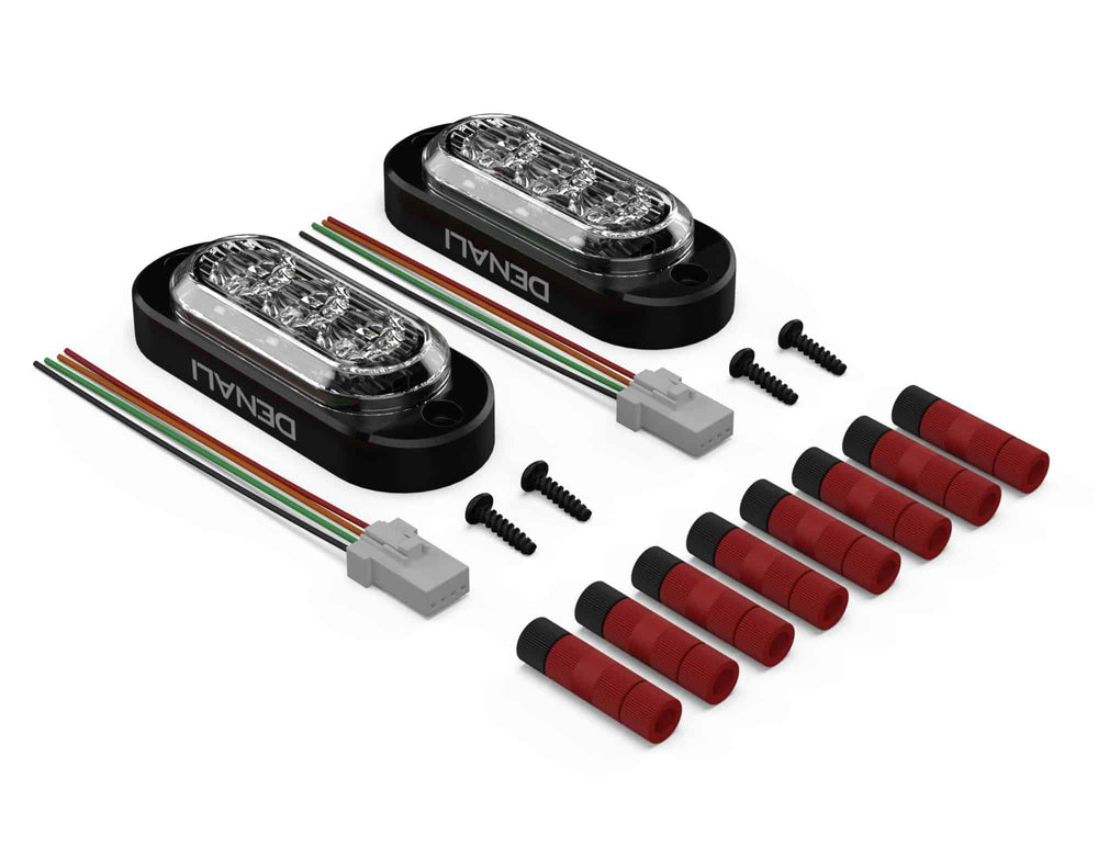 T3FRONT SWITCHBACK LED TURN SIGNAL PODS WHITE/AMBER