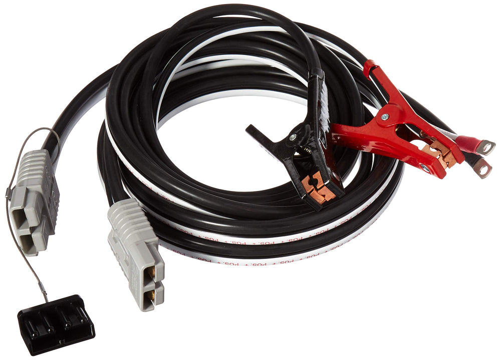 PLUG CONNECTOR BOOSTER CABLE 5FT CONNECTOR/15FT CABLE W/ CLAMPS 4 GAUGE
