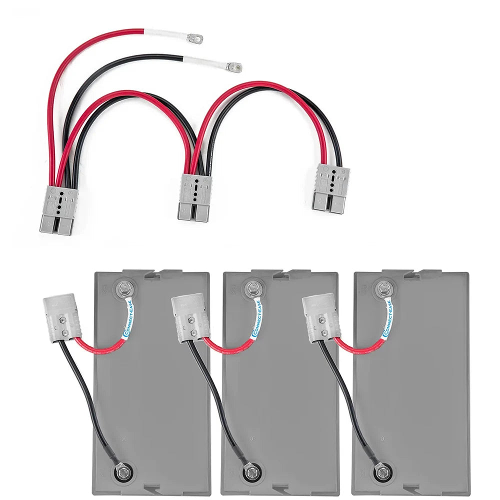 3 12V QUICK CONNECT PARALLEL BATTERY SYSTEM FOR RV OFF GRID EXTENDED FUN.