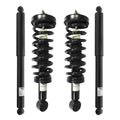 Unity Automotive 2 Front Complete Strut Assemblies 2 Rear Shock Absorbers 4-11206-252090-001