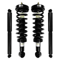 Unity Automotive 2 Front Complete Strut Assemblies 2 Rear Shock Absorbers 4-11206-252090-001