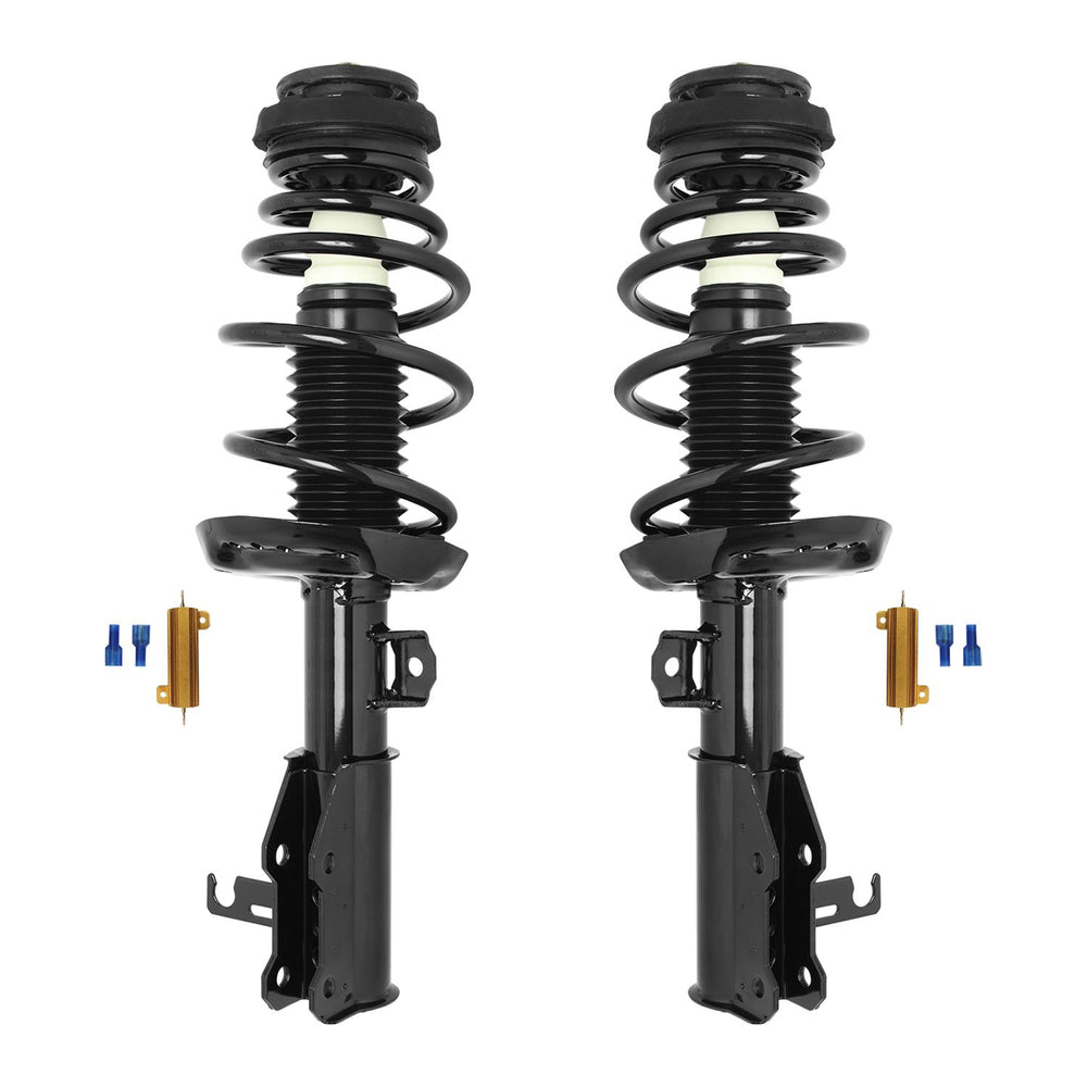 Unity Automotive 2 Front Complete Strut Assemblies 2 Resistors 31-141400-FWD