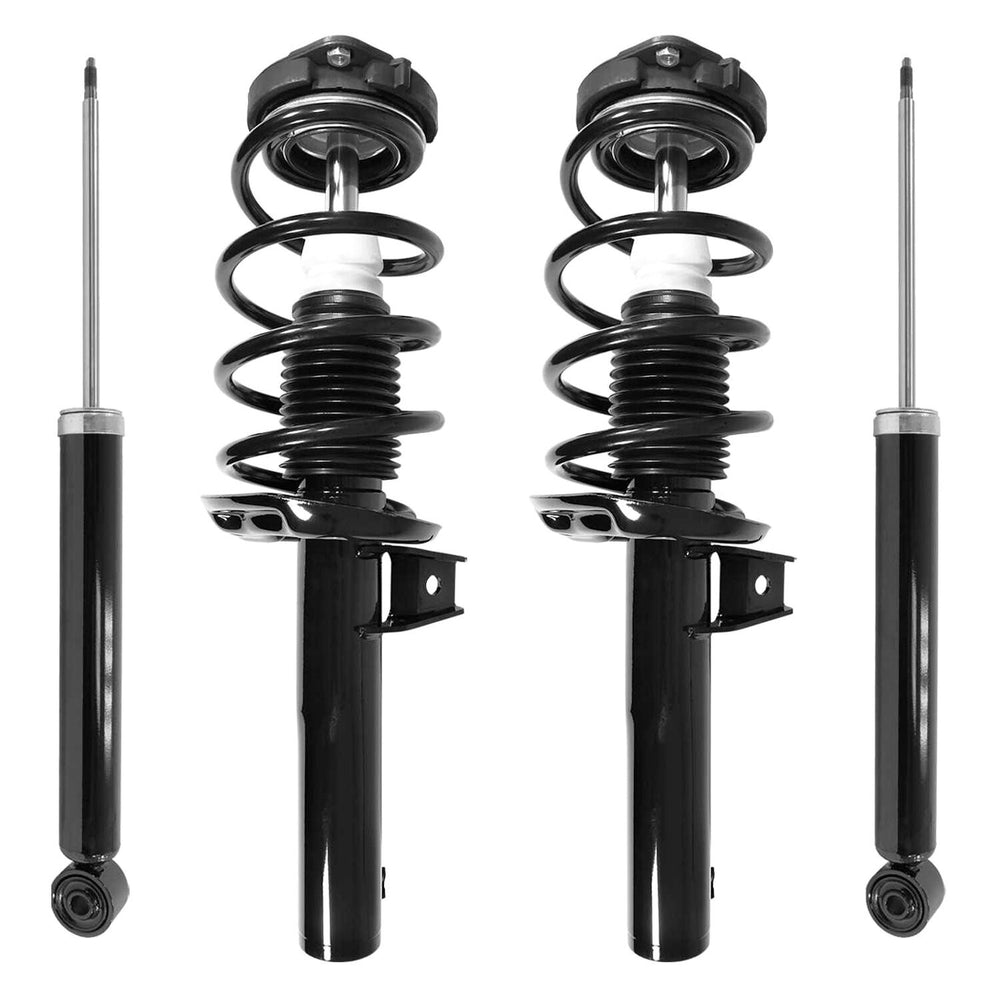Unity Automotive 2 Front Complete Strut Assemblies 2 Rear Shock Absorbers 4-11060-257160-001