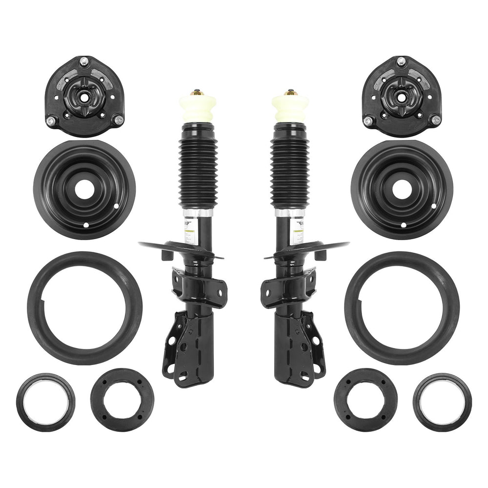 Unity Automotive 2 Mounts 2 Dustboots With Bump Stops 6 Nuts 2 Bare Struts 2 Barring Rings 2 Resistors 61200c