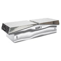 71X16X23 GULL WING TOOL BOX WITH SMOOTH ALUMINUM BASE/DIAMOND PLATE LID