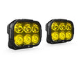 6LED DL6 DRIVING LIGHT W/ DATADIM TECHNOLOGY ELLIPTICAL HYBRID BEAM YELLOW